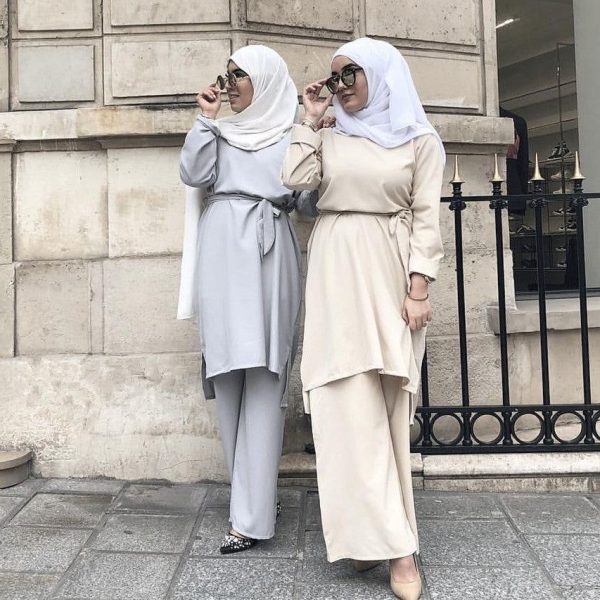 abaya 2 pièces pantalon