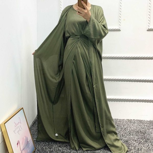 abaya 4 pièces élégante