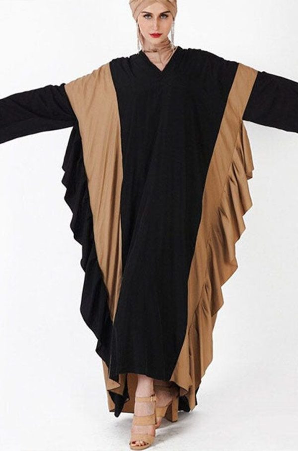 abaya bicolore