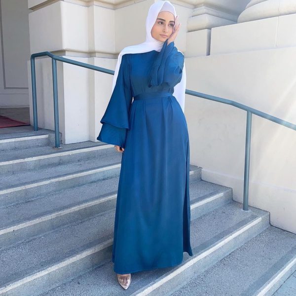 abaya bleu foncé