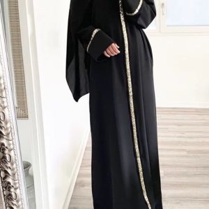 abaya dubai urbaine noire