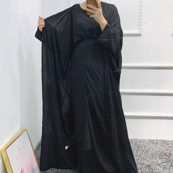 abaya en lin femme