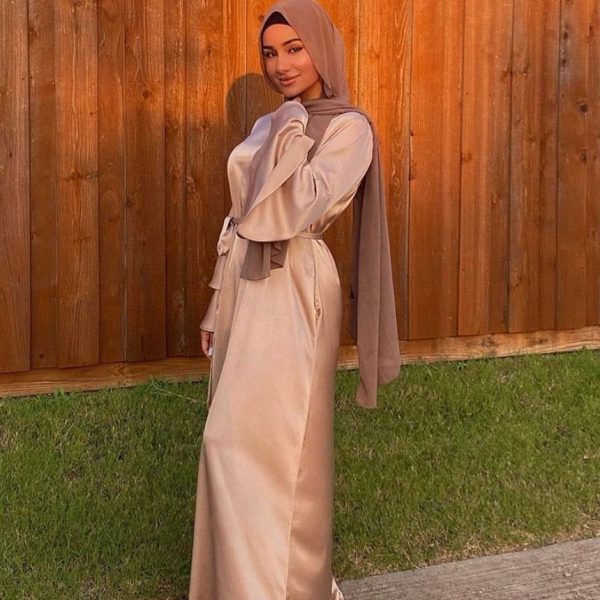 abaya femme marron