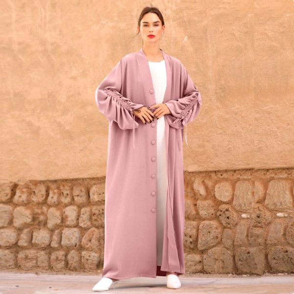 abaya kimono rose