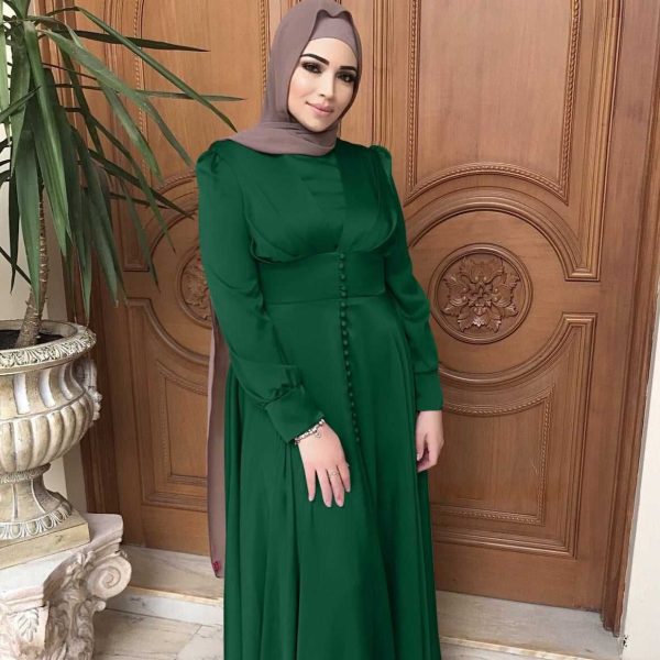 abaya vert émeraude