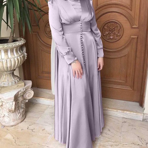 abaya violet pastel