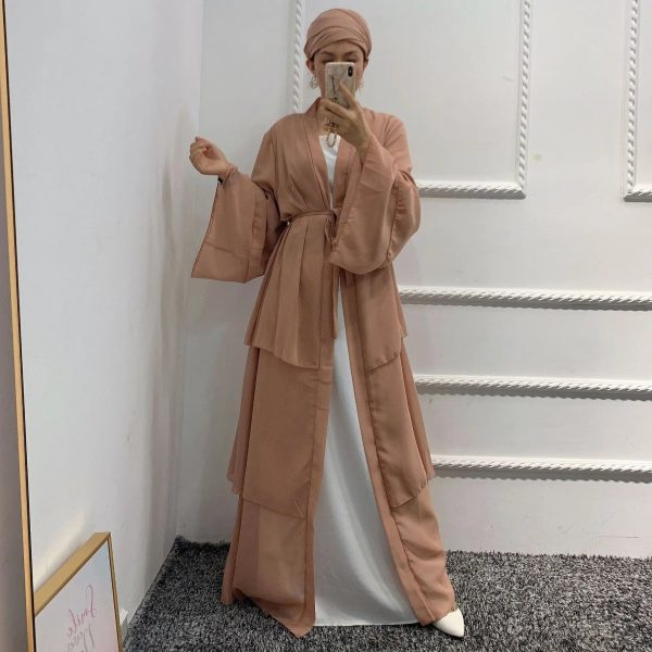 kimono abaya beige