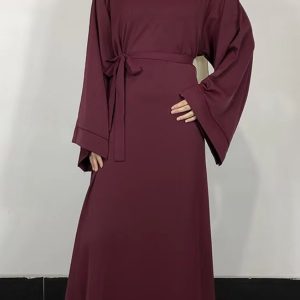 robe abaya "bordeaux"