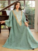 tenue de mariage vert céladon